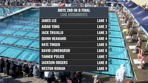 CIF-SS Div. 1 Boys 200 IM B-Final