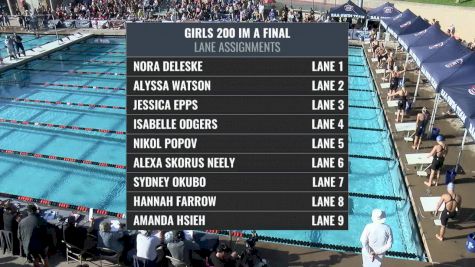 CIF-SS Div. 1 Girls 200 IM A-Final