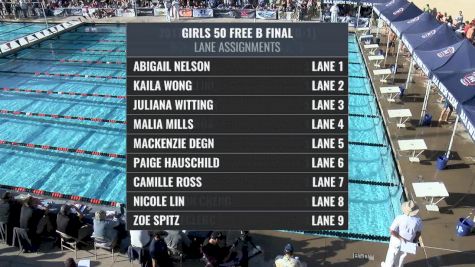 CIF-SS Div. 1 Girls 50 Free B-Final