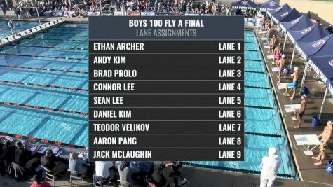 CIF-SS Div. 1 Girls 100 Fly A-Final
