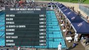 CIF-SS Div. 3 Boys 200 Medley Relay B-Final