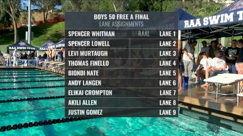CIF-SS Div. 3 Boys 50 Freestyle A-Final