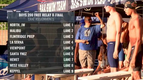 CIF-SS Div. 3 Boys 200 Freestyle Relay B-Final