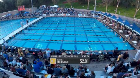 CIF-SS Div. 3 Boys 100 Backstroke A-Final