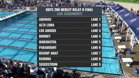 CIF-SS Div. 4 Boys 200 Medley Relay B-Final