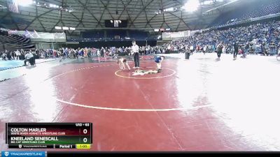 63 lbs Quarterfinal - Kneeland Senescall, Big Cat Wrestling Club vs Colton Marler, White River Hornets Wrestling Club