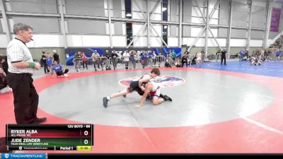 86 lbs Quarterfinal - Jude Zender, Team Real Life Wrestling vs Ryker Alba, All-Phase WC