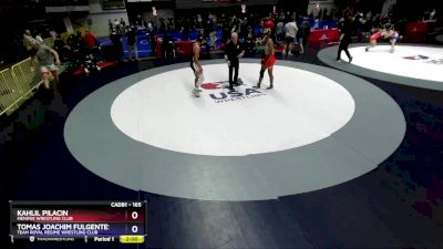 165 lbs Cons. Round 4 - Kahlil Pilacin, Menifee Wrestling Club vs Tomas Joachim Fulgentes, Team Royal Regime Wrestling Club