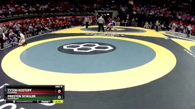 D1-120 lbs Cons. Round 2 - Tyton Kostoff, Colerain vs Preston Schuler, Olentangy