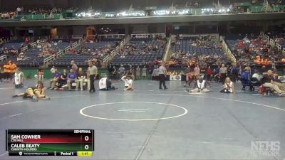 4A 220 lbs Semifinal - Caleb Beaty, Corinth-Holders vs Sam Cowher, Cox Mill