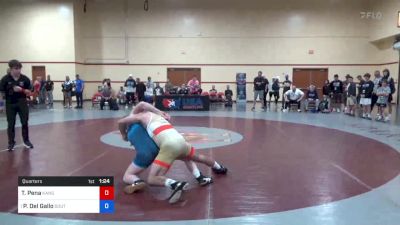 62 kg Quarters - Tony Pena, Kansas vs Peter Del Gallo, South Side Wrestling Club