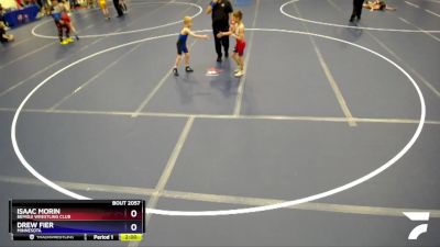 67 lbs Round 4 - Isaac Morin, Bemidji Wrestling Club vs Drew Fier, Minnesota