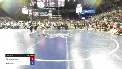 122 lbs Rnd Of 64 - Madelyn Strohmayer, Minnesota vs Laila Mirza, Oklahoma