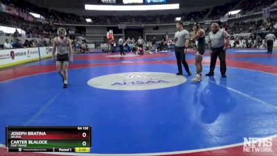 6A 126 lbs Quarterfinal - Joseph Bratina, Helena vs Carter Blalock, Fort Payne