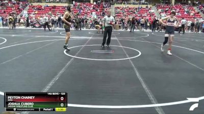 125 lbs Champ. Round 2 - Joshua Cubero, Jaguar Wrestling Club vs Peyton Chainey, Nixa