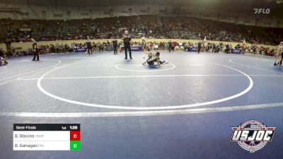 73 lbs Semifinal - Brooks Blevins, Triumph Wrestling Club vs Bj Gahagan, Pin-King All Stars