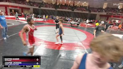 120 lbs Cons. Round 2 - Easton Kaiser, Oklahoma vs Cooper Jackson, Tiger Wrestling Club