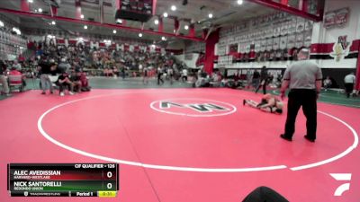 126 lbs Cons. Round 2 - Alec Avedissian, Harvard-Westlake vs Nick Santorelli, Redondo Union