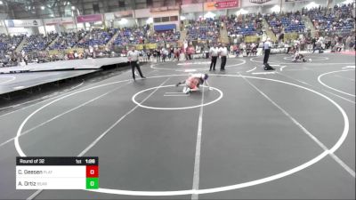 80 lbs Round Of 32 - Cooper Geesen, Platte Valley Middle School vs Ayden Ortiz, Bear Cave