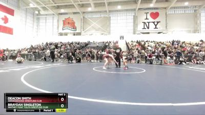 128 lbs Champ. Round 2 - Braydan Singleton, Whitney Point Youth Wrestling Club vs Deacon Smith, Shenendehowa Wrestling Club