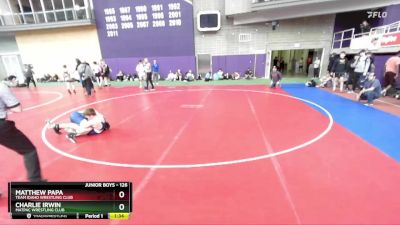 126 lbs Champ. Round 2 - Matthew Papa, Team Idaho Wrestling Club vs Charlie Irwin, MATPAC Wrestling Club