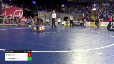 80 lbs Quarterfinal - Geno Carpino, Central Bucks vs Elijah Santiago, Dieruff