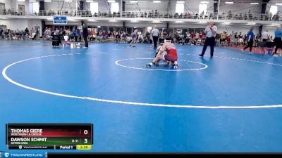 Silver 125 lbs Champ. Round 2 - Thomas Giere, Wisconsin-La Crosse vs Dawson Schmit, Upper Iowa