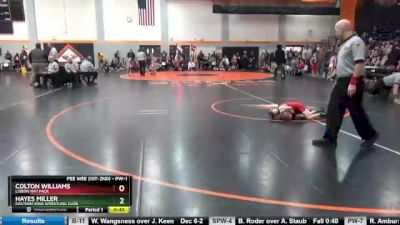 Semifinal - Colton Williams, Lisbon Mat Pack vs Hayes Miller, Eastern Iowa Wrestling Club