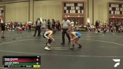 90 lbs Round 5 (6 Team) - Ryan Milheim, Armory WA vs Colton Wirtz, Iron Faith