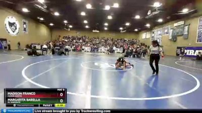 116 lbs Cons. Semi - Madison Franco, Clovis North vs Margarita Barella, El Diamante