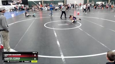 67 lbs Champ. Round 1 - Sawyer Isaacson, HWA vs Karsten Storms, Winner Youth Wrestling