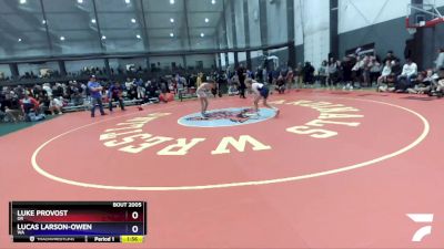 83 lbs Round 1 - Luke Provost, OR vs Lucas Larson-Owen, WA