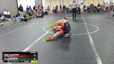 105 lbs Round 2 (8 Team) - EJ Lingenfield, Mat Assassins Red vs Riley Alcantar, Centurion WC