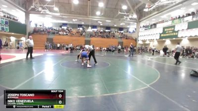 144 lbs Semifinal - Joseph Toscano, Buchanan vs Niko Venezuela, Calvary Chapel