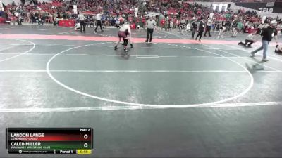 150 lbs Cons. Round 4 - Caleb Miller, Waunakee Wrestling Club vs Landon Lange, Luxemburg-Casco