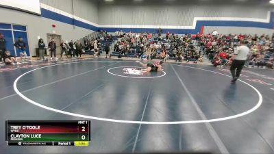 132 lbs Quarterfinal - Trey O`Toole, Wylie vs Clayton Luce, Prosper