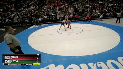 150 lbs Semifinal - Davin Fedler, Springville vs Tayson Wylie, Box Elder