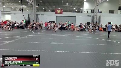 100 lbs Round 5 (6 Team) - Rocco Lombardo, Revival Orange vs Lyric Hetzer, Team Gotcha