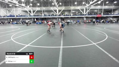 157 lbs Round Of 32 - Kaden Milheim, Unattached-American University vs Zander Silva, Unattached-Princeton U