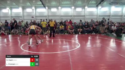 100 lbs Pools - Geovanni Kash, Rogue W.C. (OH) vs Lillian Vroman, BAM Training Center