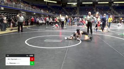 70 lbs Rd 7 - Consi-semis - Weston Cipriani, West Jefferson Hills vs Liam Reeves, Nazareth