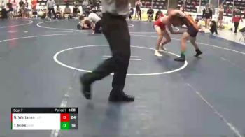 138 lbs Round 3 (6 Team) - Nolan Wertanen, Flint Tropics vs Tyler Milks, Bad Bass WC