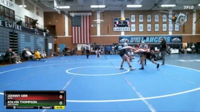 120 lbs Cons. Round 3 - Johnny Orr, Alta vs Kolvin Thompson, Box Elder