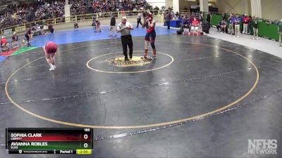 185 lbs Quarterfinal - Avianna Robles, Elko vs Sophia Clark, Liberty