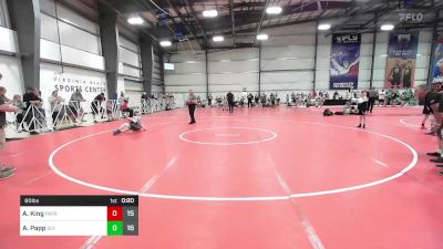 80 lbs Rr Rnd 3 - Ashton King, Patriot USA Wrestling Club vs Alex Papp, Sly Snipers BYW