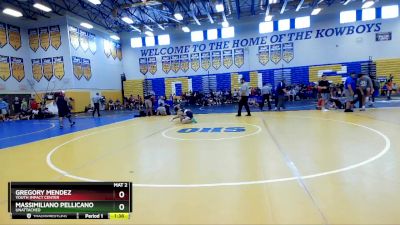 132 lbs Champ. Round 2 - Gregory Mendez, Youth Impact Center vs Massimiliano Pellicano, Unattached