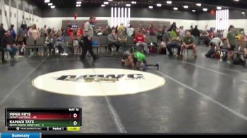 60 lbs Round 1 (8 Team) - Piper Frye, Legacy National vs Kamari Tate, Death Squad Wrest (IN)