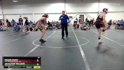 160 lbs Round 5 (8 Team) - Mason Fahey, Mat Assassins Black vs Devaughn Williams, Ohio Gold