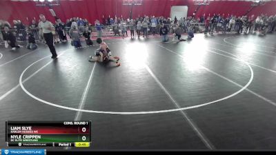 93 lbs Cons. Round 1 - Nyle Crippen, DC Elite Wrestling vs Liam Slye, Harlem Huskies WC