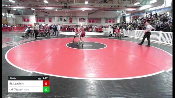 195 lbs Final - Nathan Leach, Bridgewater-Raynham vs Michael Toppan, Gloucester